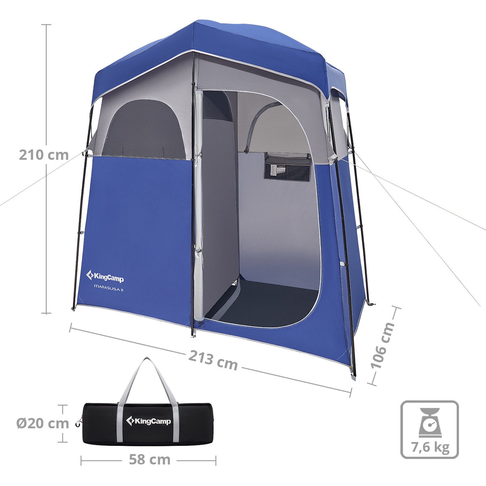 Shower tent Marasusa II