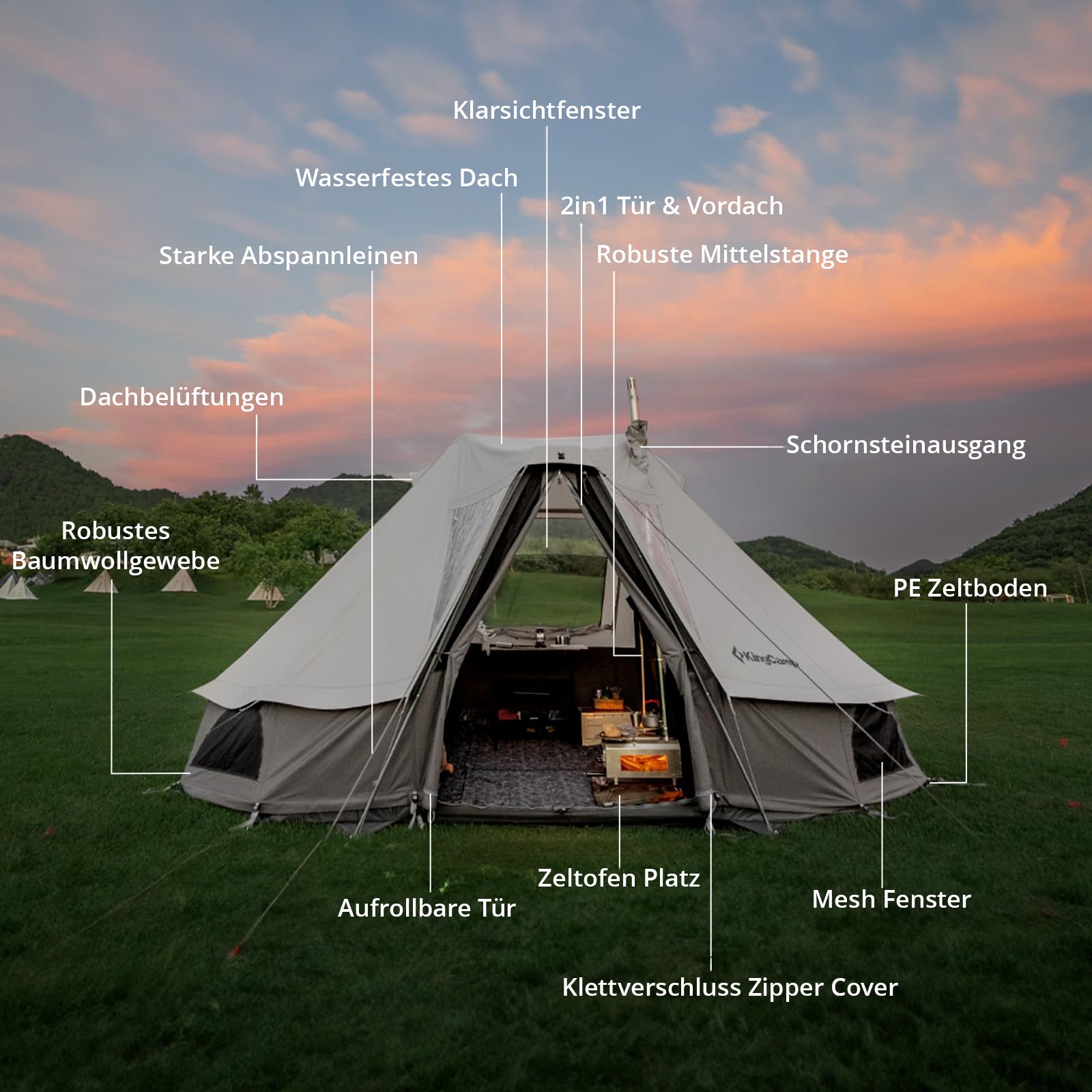 Cotton tent Khan Villa