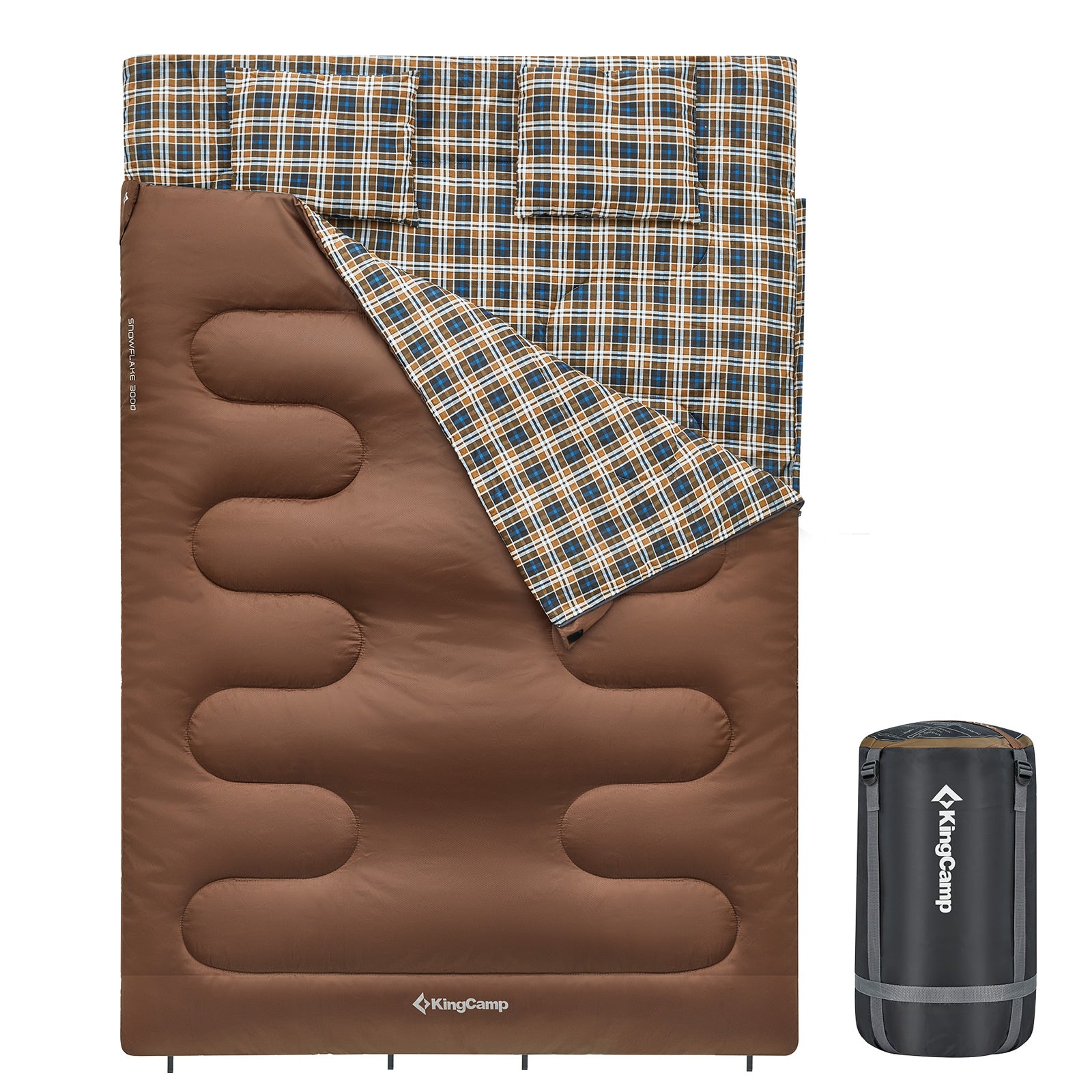 Double sleeping bag blanket Snowflake 300D