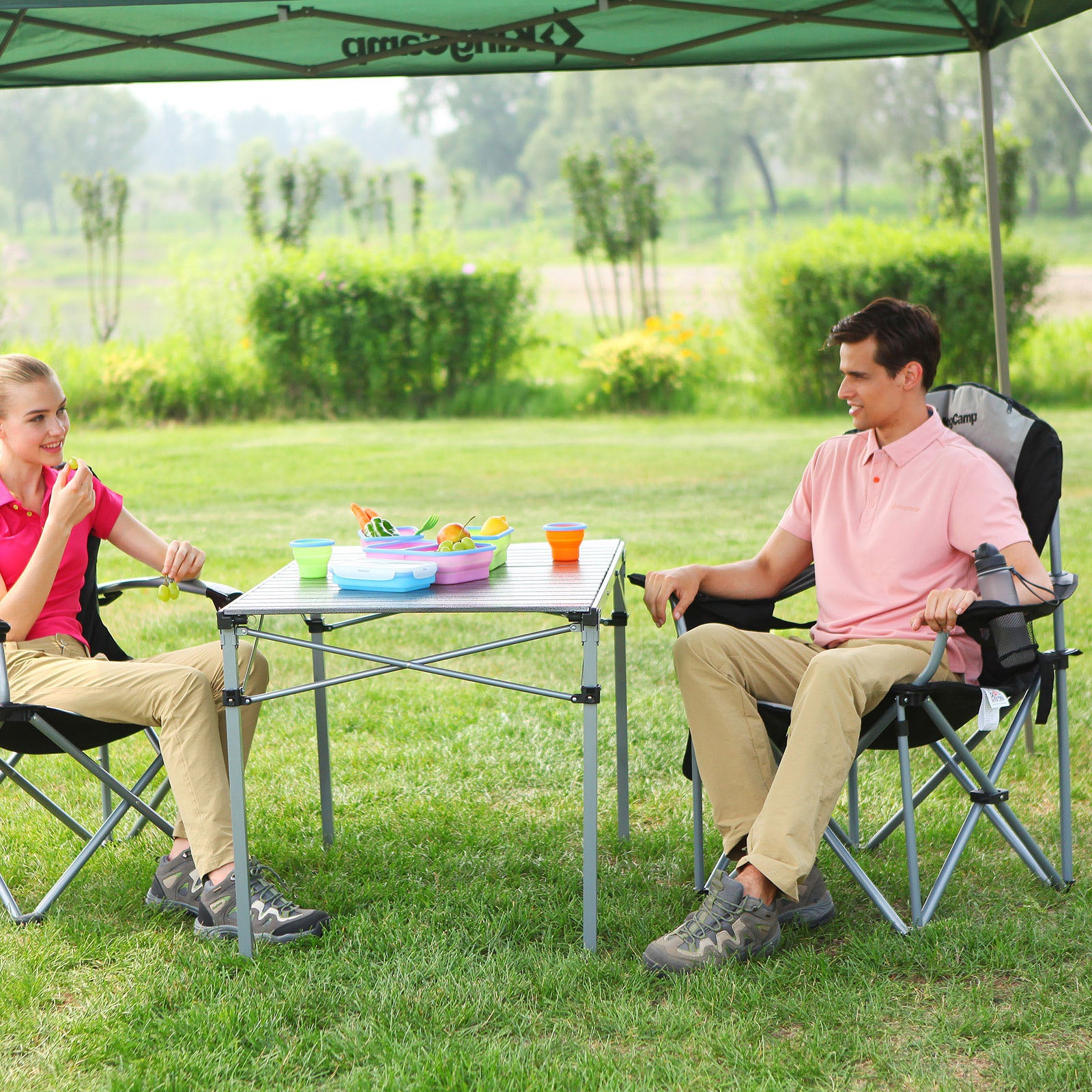 Chaise de camping de luxe
