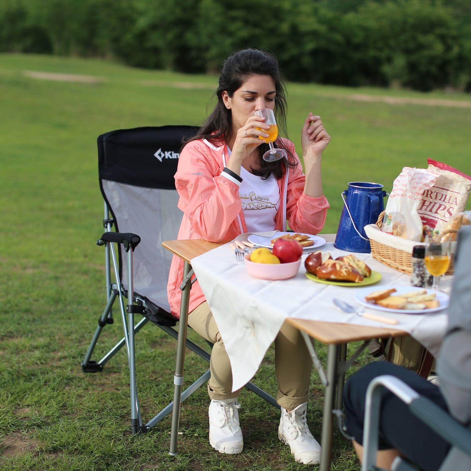 Camping Chair Hard Armrest Chair