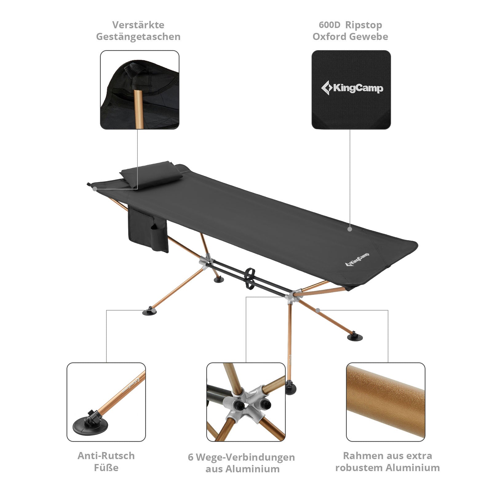 Ultralight Skycot camp bed