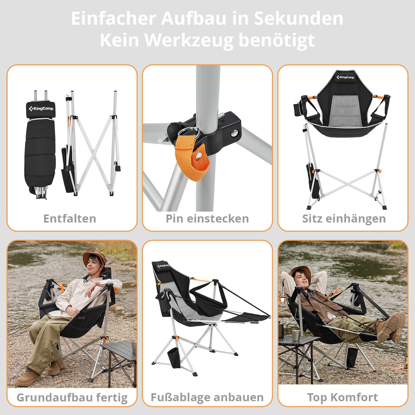 Camping chair Orchid Rocking Chair Deluxe