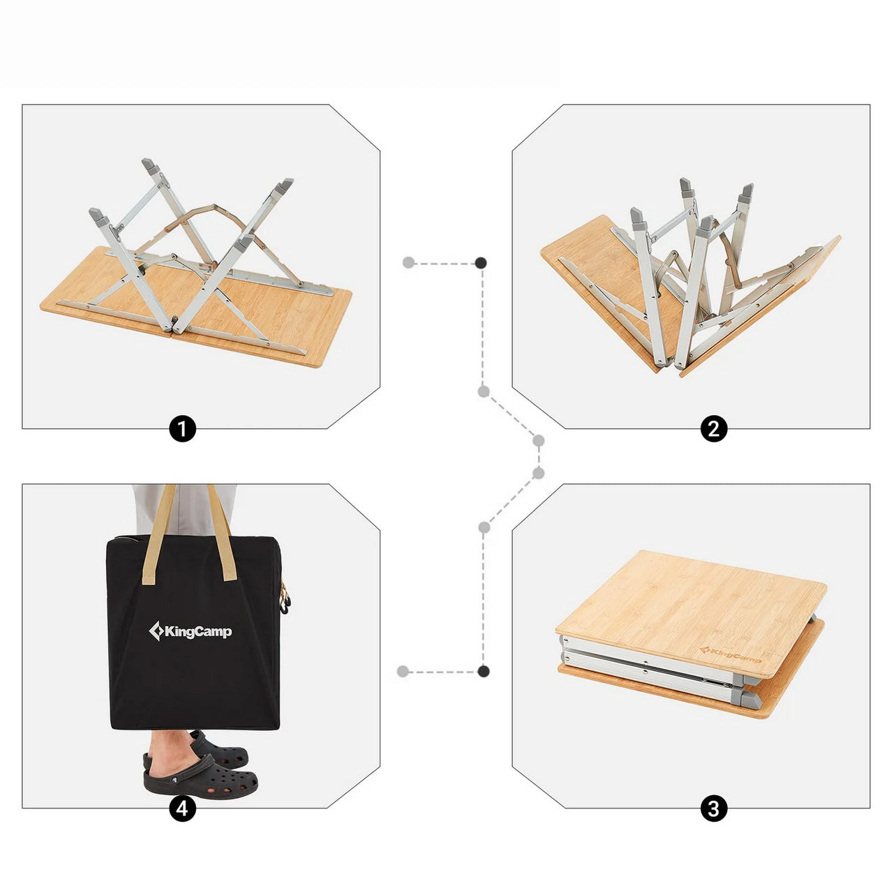 Bamboo Duo folding table
