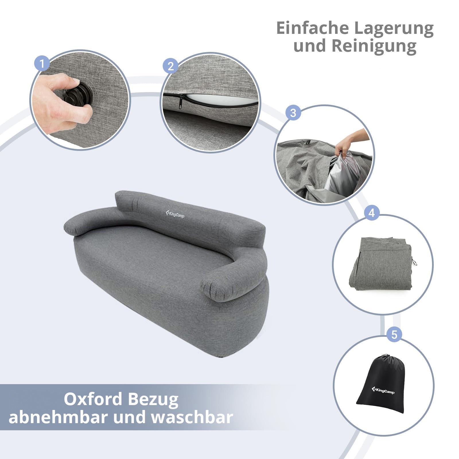 Camping couch Air Sofa Granite