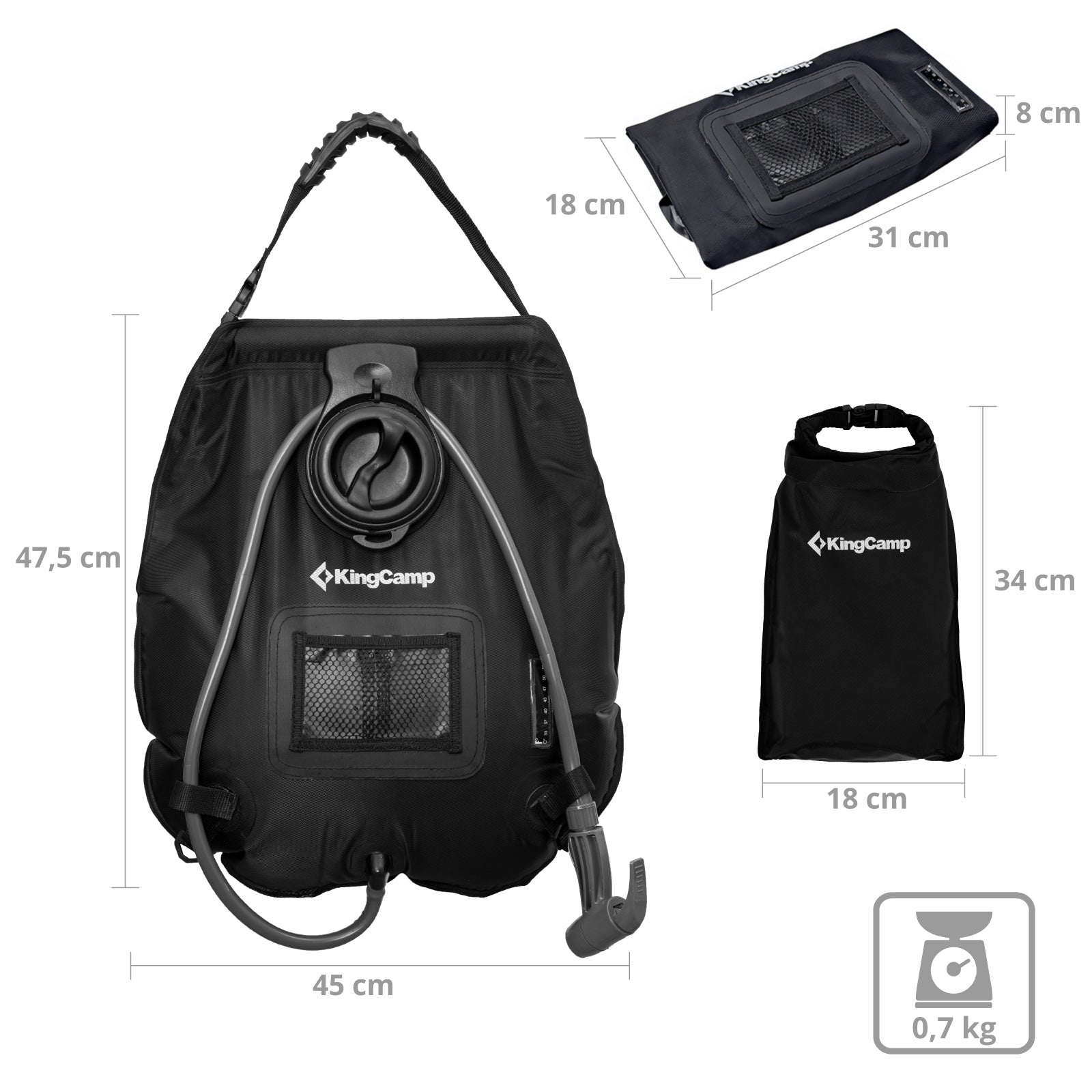 Camping shower Solar Shower Outback