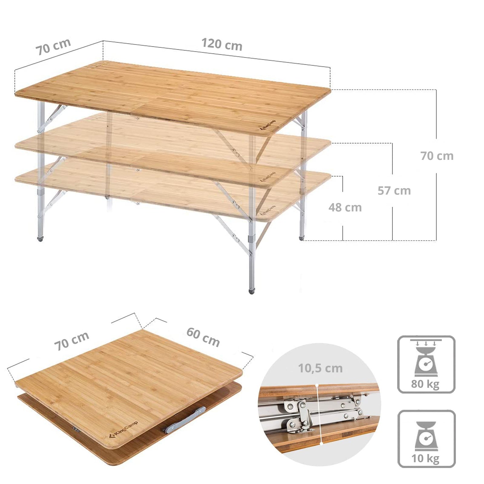 Bamboo Table XL
