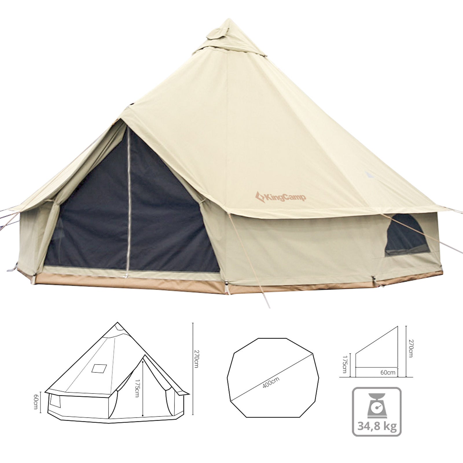 Cotton tent Khan 400