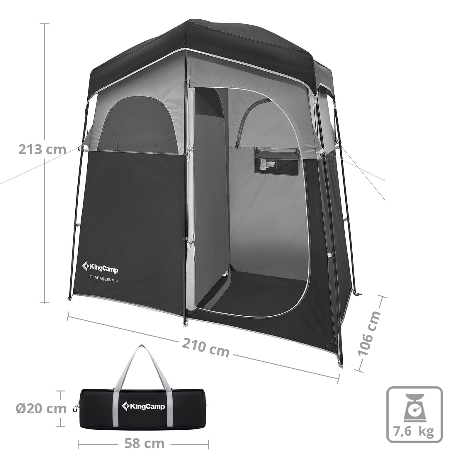Shower tent Marasusa II