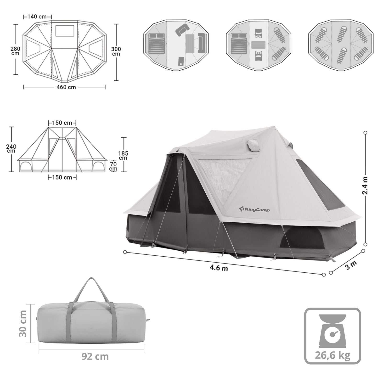 Cotton tent Khan Villa
