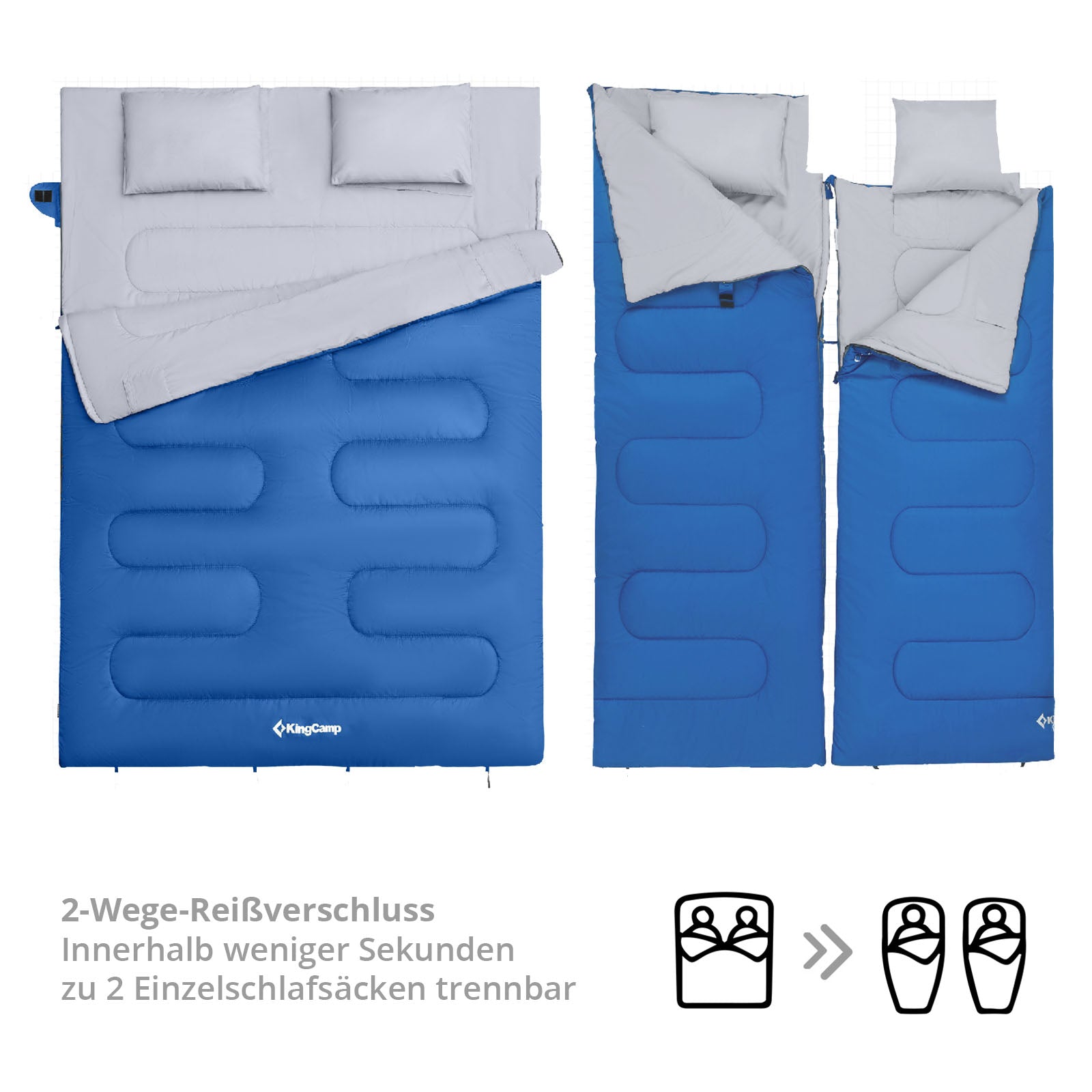 Double sleeping bag blanket Oxygen 250D