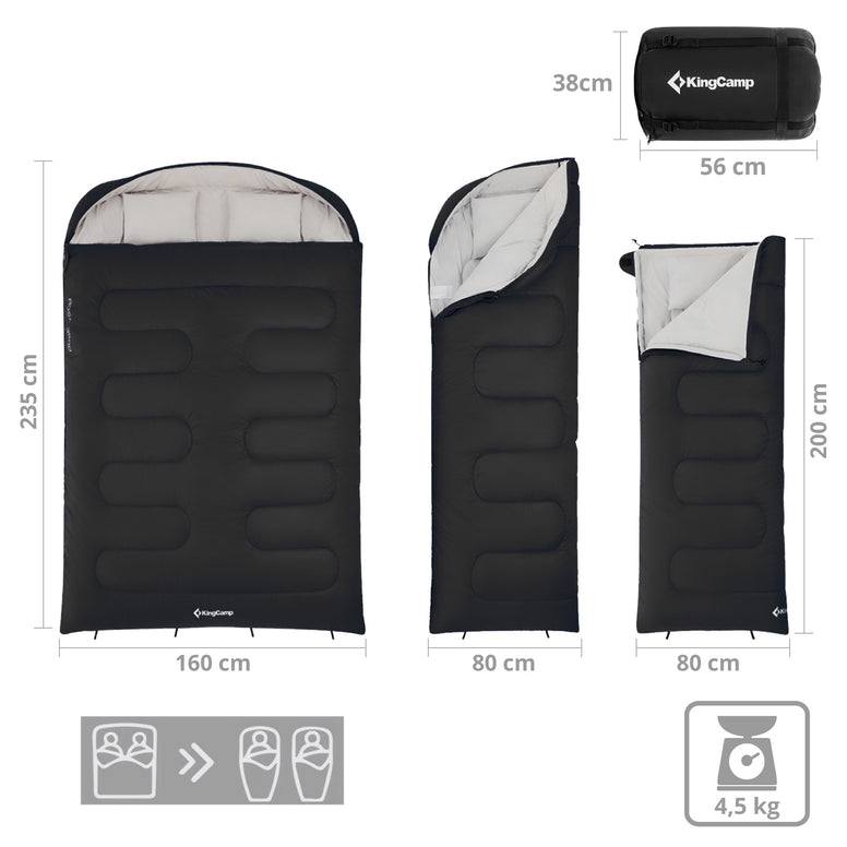 Double sleeping bag blanket Fallon Double