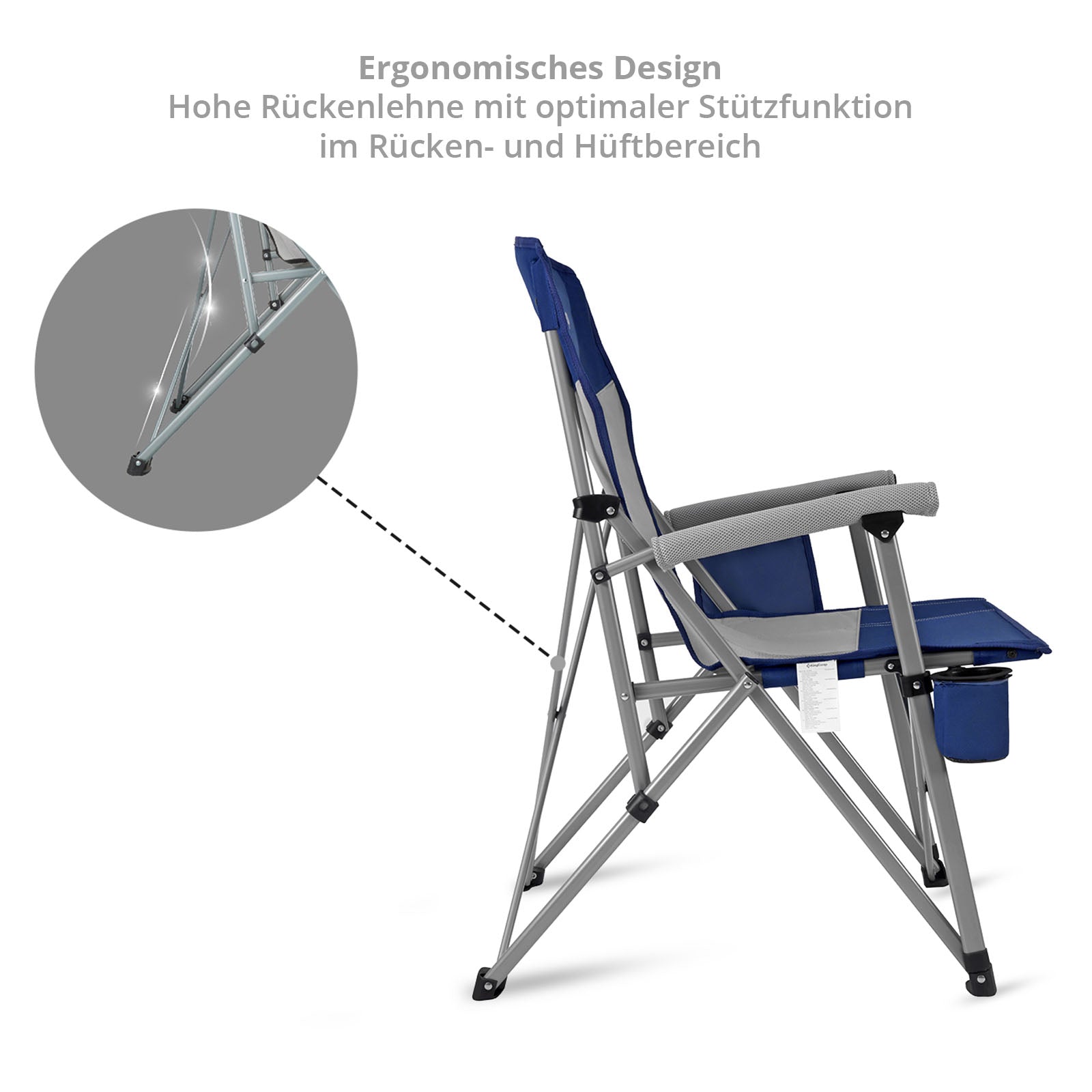 Camping Chair Hard Armrest Chair