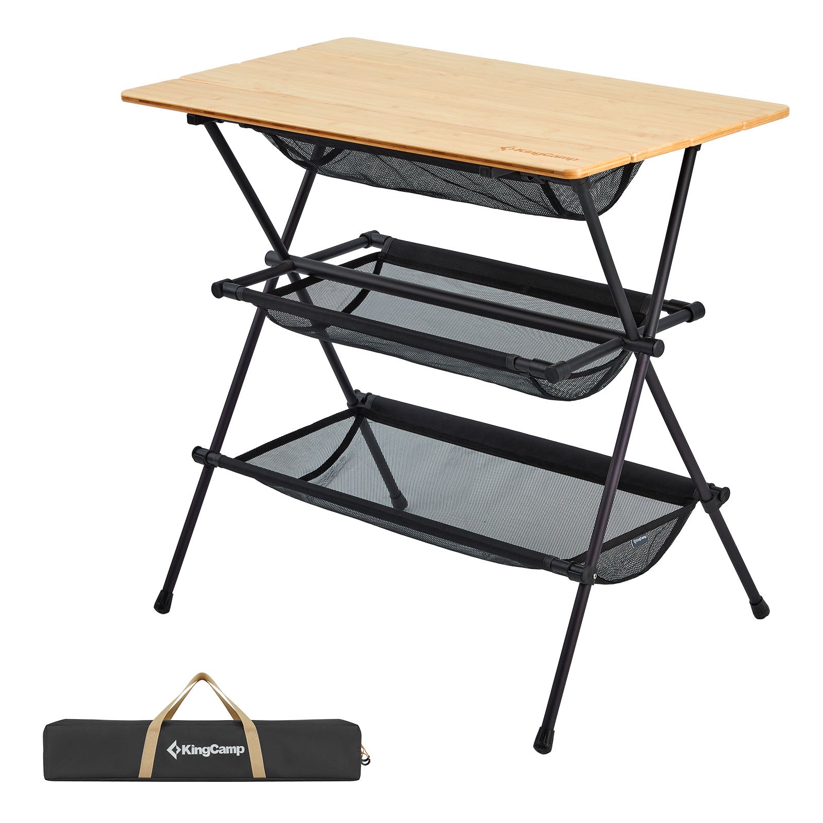 Folding table Bamboo Shelf Sahle