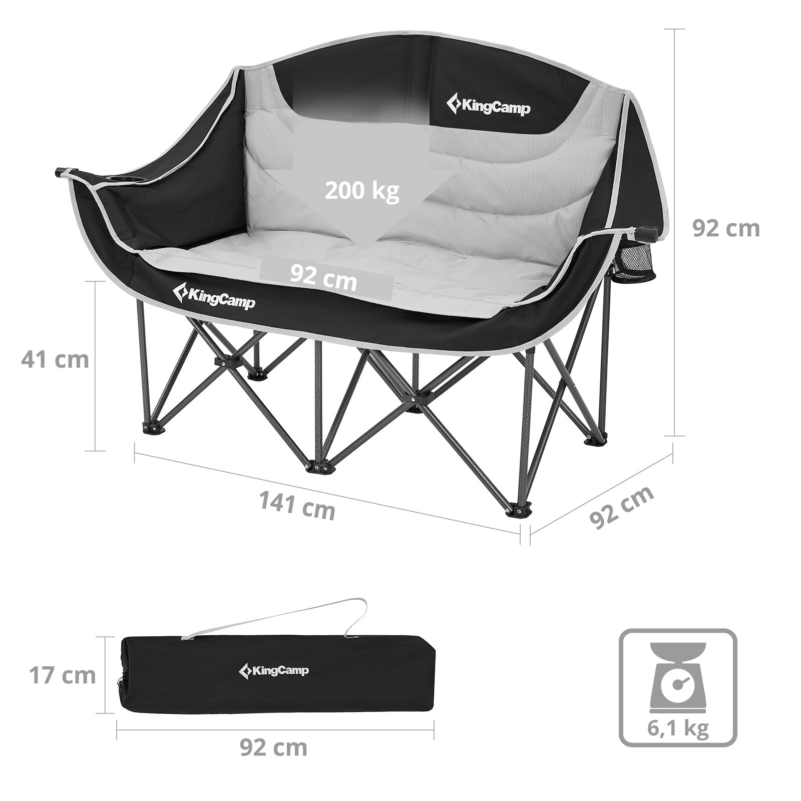 Camping chair Duo Deluxe