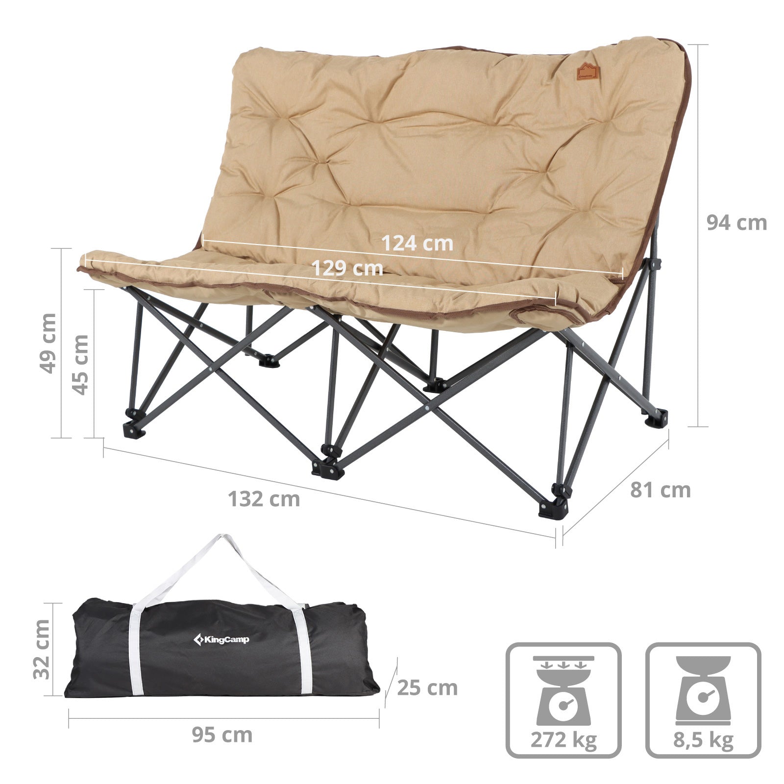 Camping chair Lindon Relax Sofa