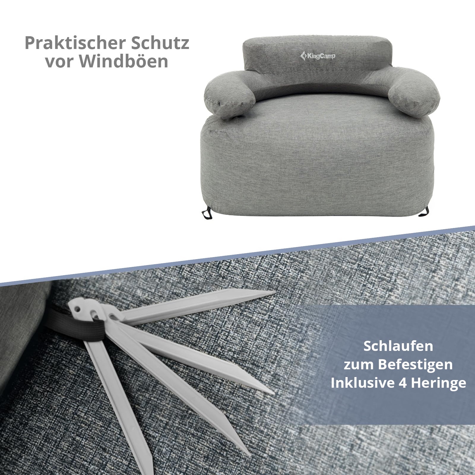Air Lounger Granite camping chair